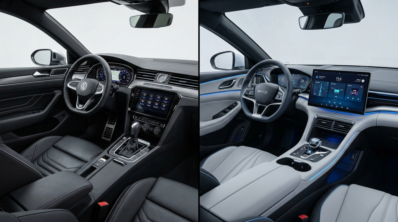 Volkswagen Arteon vs BYD Sealion 7 Cockpit Comparison